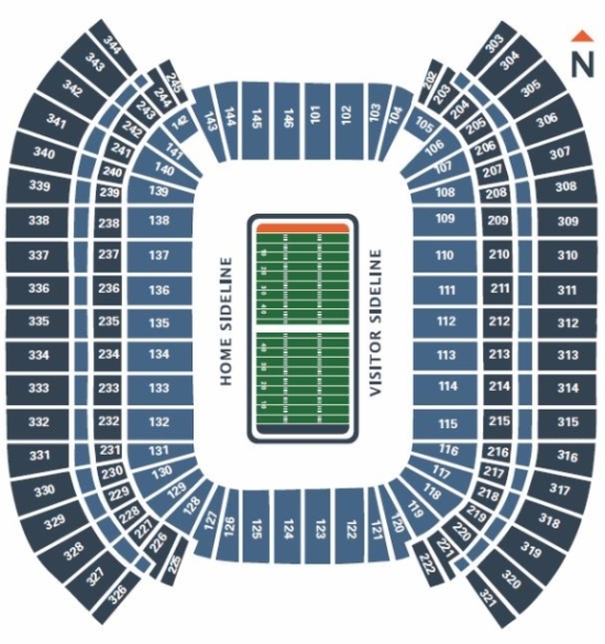 tennessee titans stadium seating chart